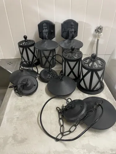 Luminárias área externa - kit 5un