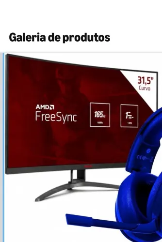 Monitor AOC Agon Lacrado com nota fiscal