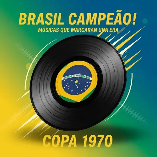 Copa Do Mundo Lembrança de 1970 Disco Original Presente (VENDA FILANTRÓPICA em CURITIBA)
