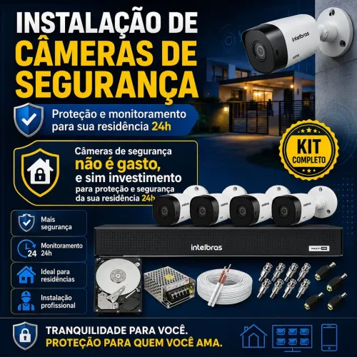 Instalação de Câmeras de Segurança - Promoção por tempo limitado