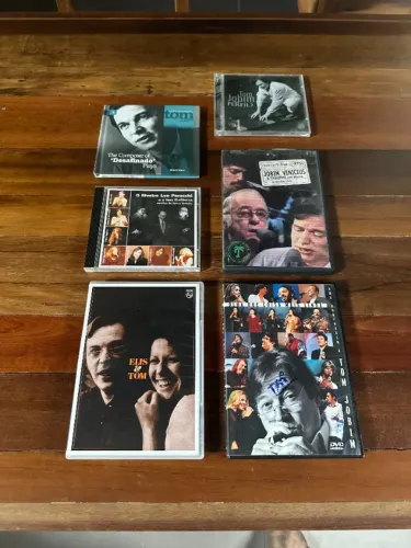 Tom Jobim - Lote c/ 3 CDS + 3 DVDS + Brinde
