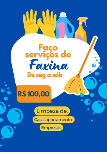 Faço Faxina em Casas, Apartamentos e Empresas