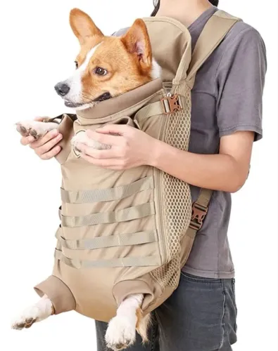 Mochila de transporte de pet cachorro