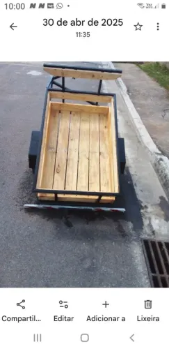 Carretinha para motos e bike 2 modelos 
