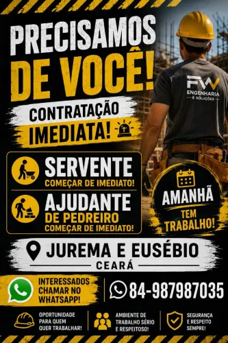 Vaga de emprego para amanhã