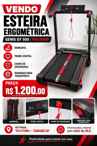 Esteira Genis GT 500 - Semi nova Polishop