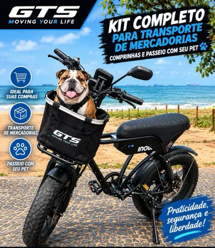 Suporte e Cesta de bike elétrica