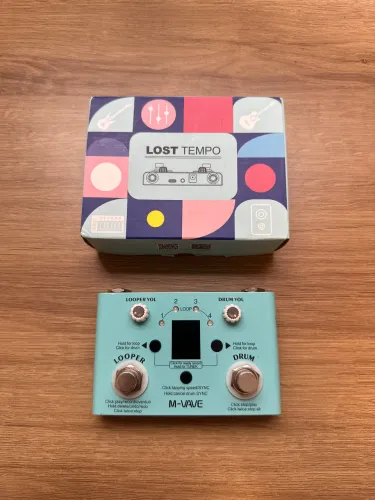 Pedal de efeitos M-VAVE drum e looper lost tempo usada