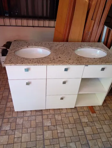 Balcão banheiro duplo