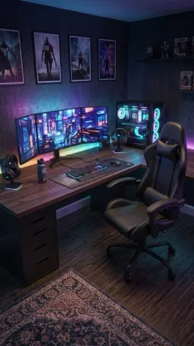 Cadeira Gamer TGT Heron TC3 - Preta - Nova