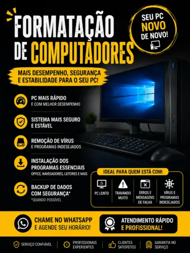 Formatação de Notebooks e PC