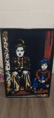 Quadro decorativo charlie Chaplin - Arte vintage 60Ax40L