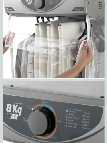 SECADORA FISCHER 8kgs SUPER CICLO SILVER 127v Nova