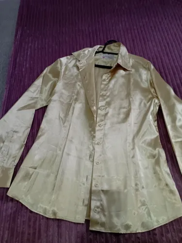 Camisa de cetim social