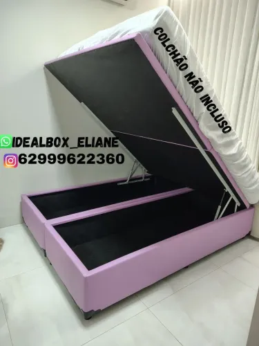 Box baú Queen size - Personalize com a cor da sua preferência.