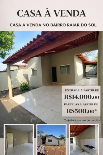 CASA A VENDA NO BAIRRO RAIAR DO SOL