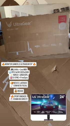 ? MONITOR GAMER LG ULTRAGEAR 24" ?