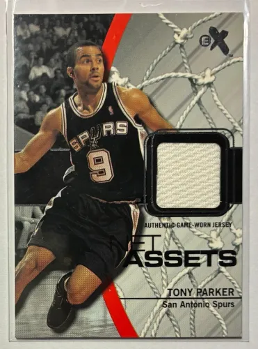 Tony Parker EX Uniforme Game Worn Patch Memo Card NBA Carta Basquete