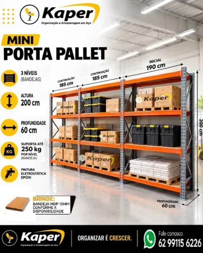 Mini porta Palete ( produto novo )