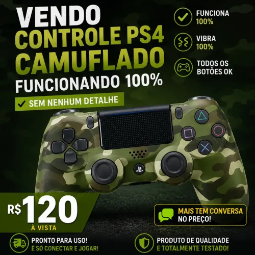 Controle Ps4 compatível com pc e Android Tv.