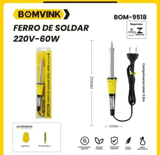 Ferro de solda de 60wt fazer entregar