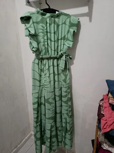 Vestido longo estampado Tam 40