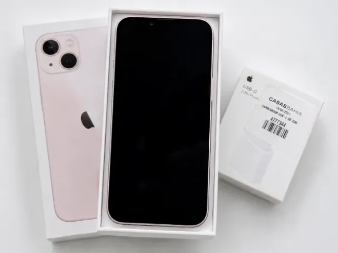 iPhone 13 128 Gb Rosa + Caixa + Carregador + Nota Fiscal (Usado)