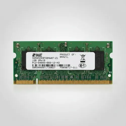 Memória RAM Original Smart 1 GB DDR2 PC2-6400S 800 MHz para Notebook Laptop All-In-One PC