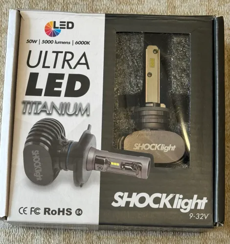 Lâmpada Automotiva LED modelo H27 Ultra Led Shocklight Titanium