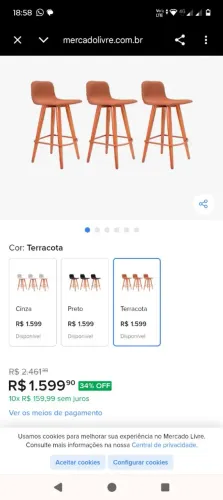 Trio cadeiras