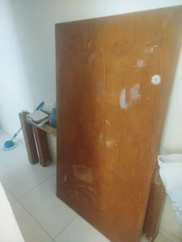 Mesa Rústica para restauração (madeira maciça)