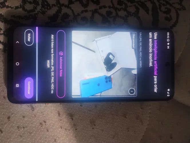 Celular moto g17 256gb de memória