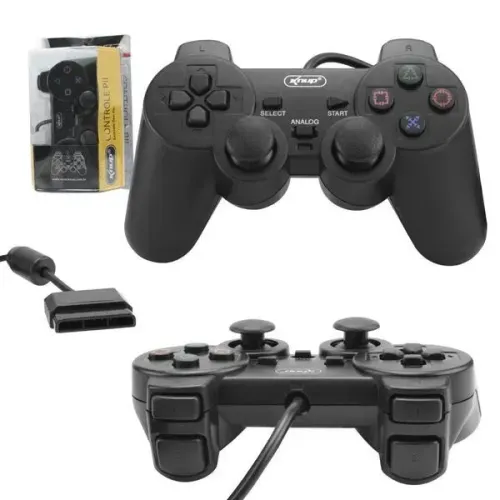 Controle Play 2 Com Fio Knup *PS2*