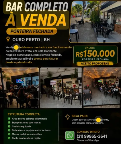 Vendo Bar Montado em Funcionamento 