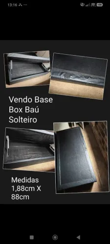 Conjunto Base box baú + Colchão de molas