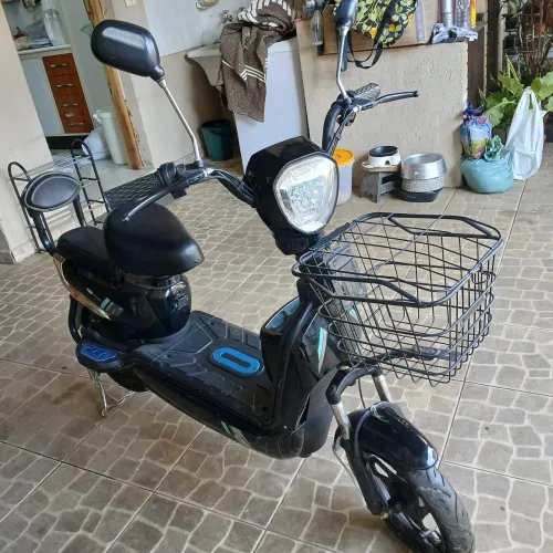 Bicicleta Elétrica Elemovi 300W - Cor Preta