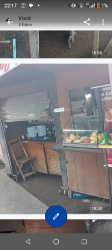 Vitrine de salgados 
