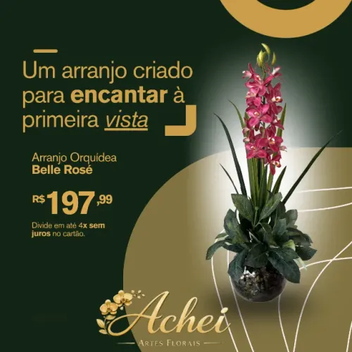 Arranjo Orquídea Belle Rosé