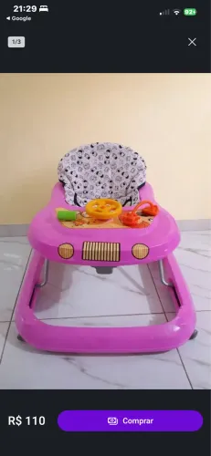 Vendo andador da Tutti que toca musiquinha