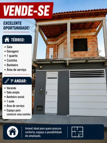 Vendo uma casa 140,000,00 tem conversa