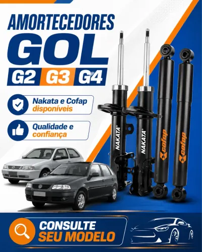 Amortecedor Gol G2, G3 e G4 novo disponível