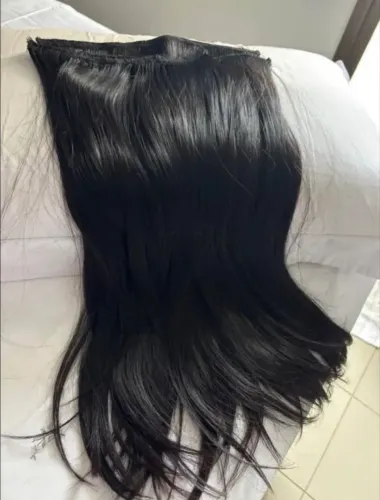 Cabelo humano brasileiro 230 gramas 60 centímetros