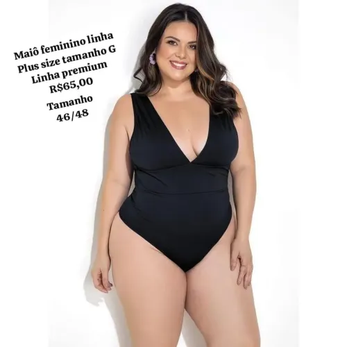 Maiô feminino linha plus size