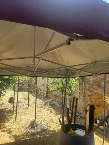 Tenda e mesa galvanizado 3 x 3 ambas