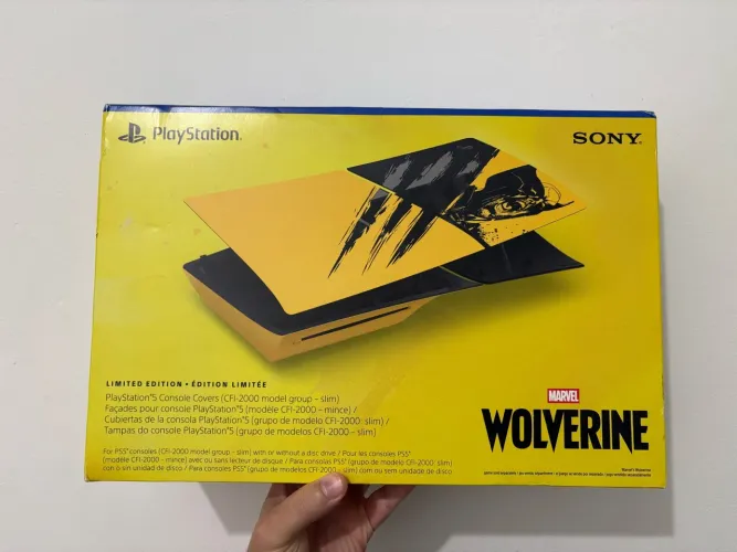 Tampas do console PlayStation5 - Edição Limitada Amarelo Marvel's Wolverine