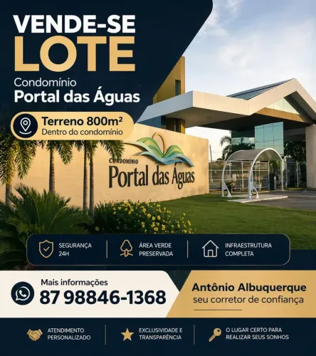 Condomínio Portal das Águas | Área central de Petrolina