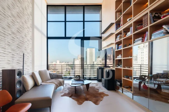 Duplex á Venda na Cerqueira César com 108m², 2 quartos sendo 2 suítes, 2 vagas.