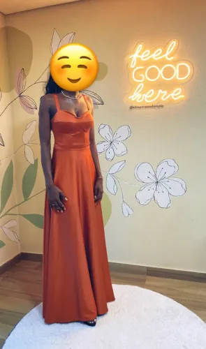 Vestido de festa Terracota! 