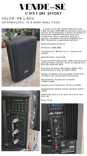 Caixa JBL JS12BT