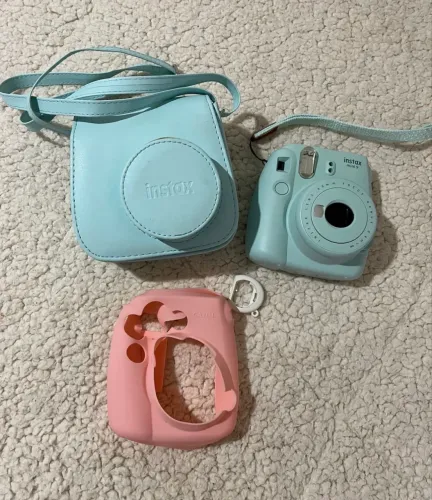 Câmera fujifilm instax mini 9 azul